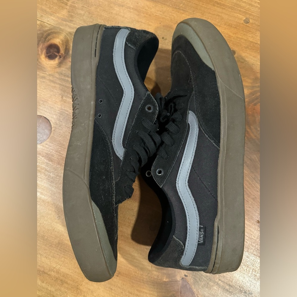 Vans Berle Pro Skate Shoes Black/Gum, Men’s 13